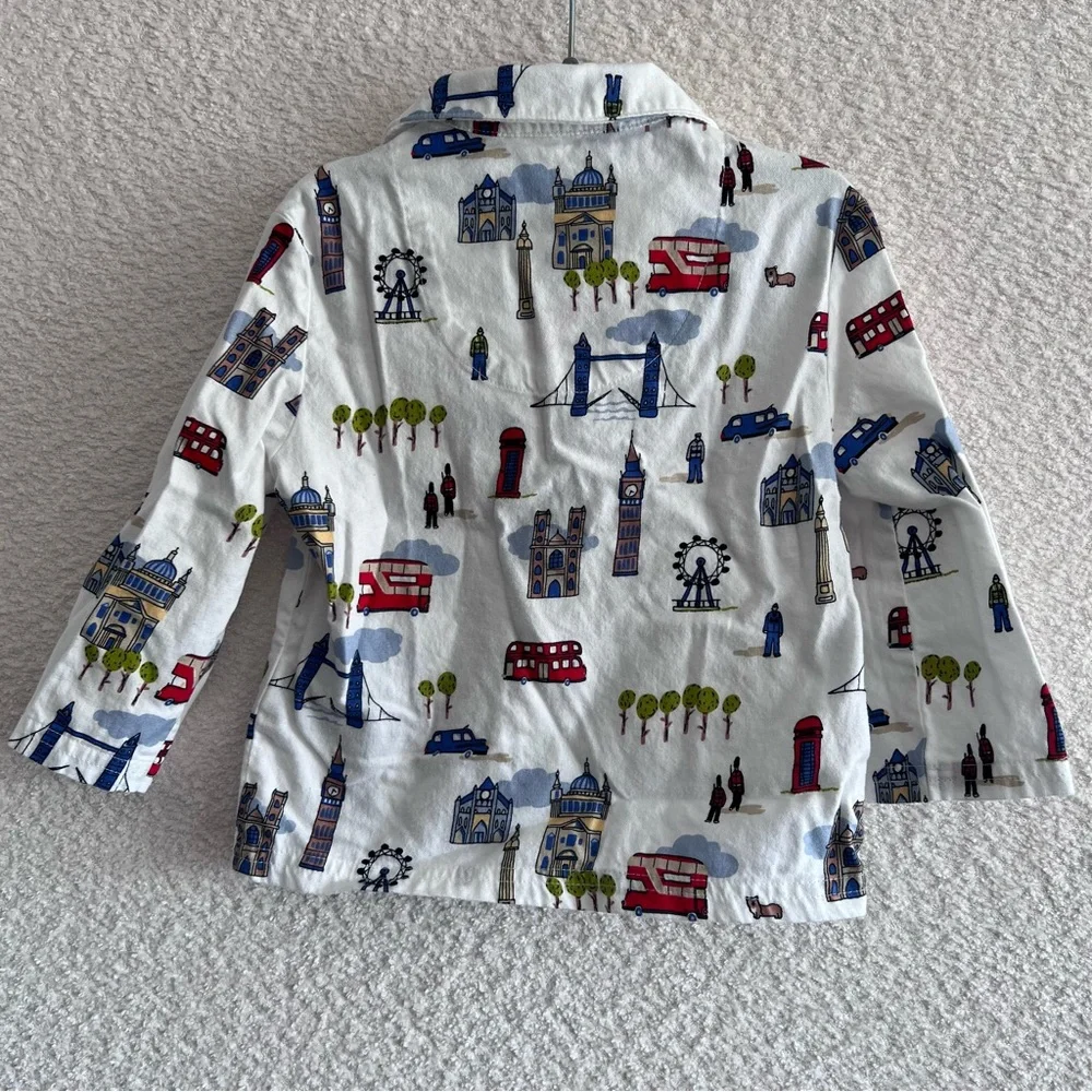Marks & Spencer M&S Infant London 2 Piece Pajamas Matching Set Size 18-24 Months